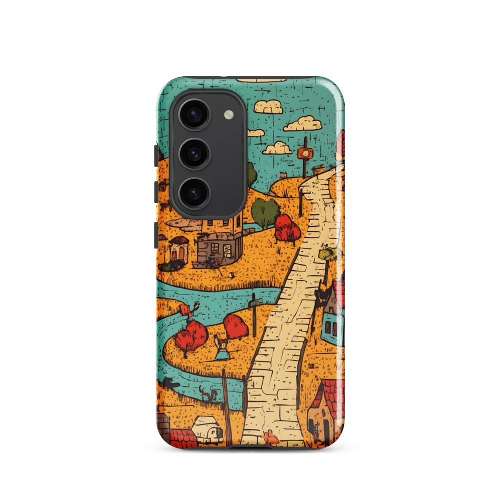 Whimsical Village Landscape