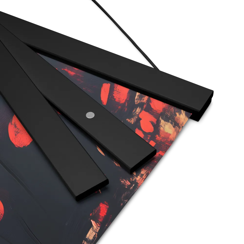 Whispers of Melancholy | Poster With Black Wood Hanger | 16″×16″