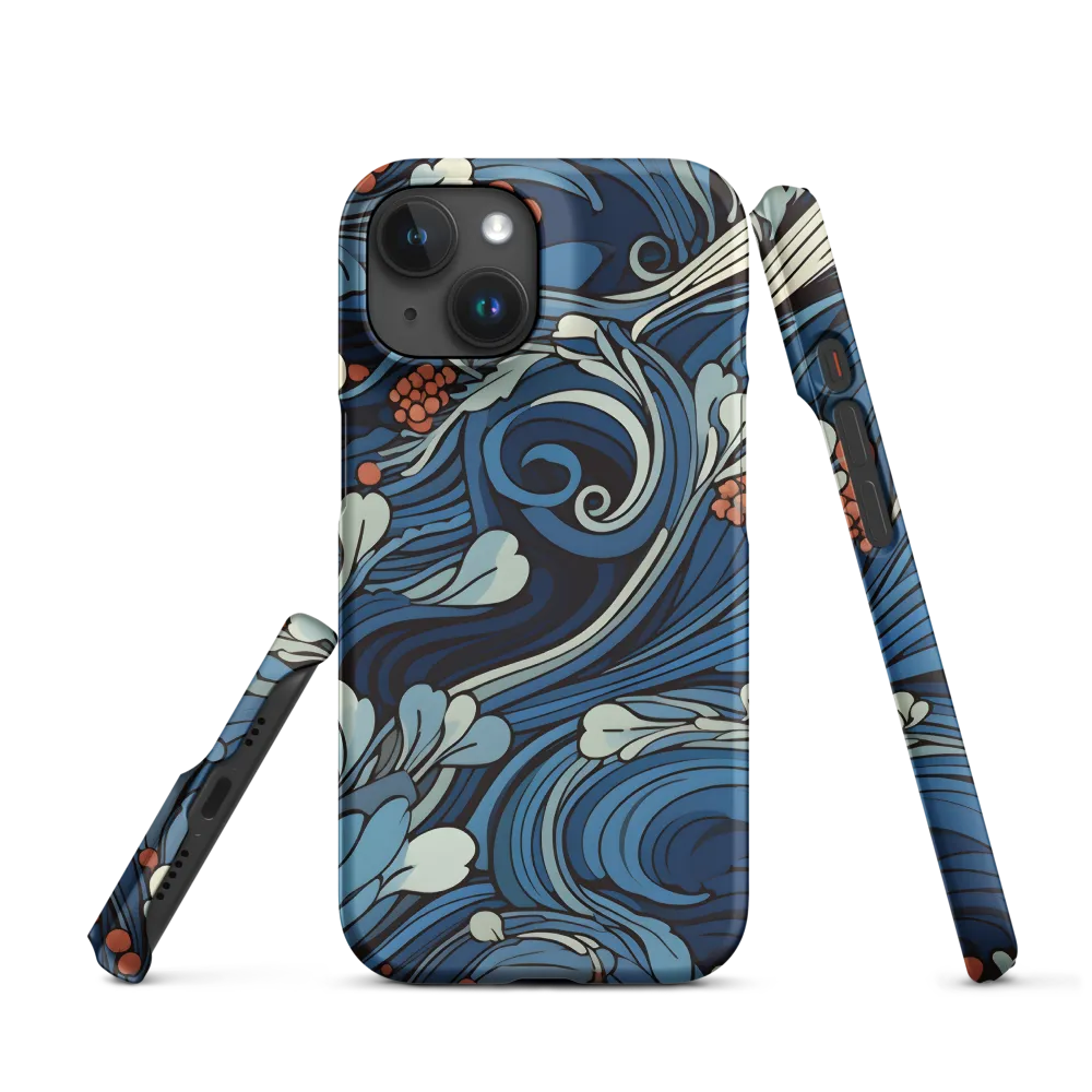 Nature's Elegance: An Oceanic Tapestry | Phone Case |  15 | Snap Case | Matte
