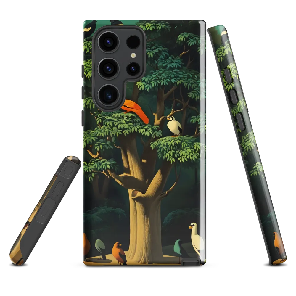 Harmony in Color: A Surreal Bird Symphony