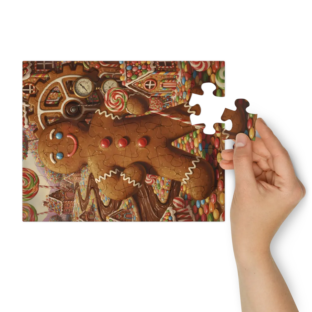 Gingerbread Guardian 
 Jigsaw Puzzle in Tin Box