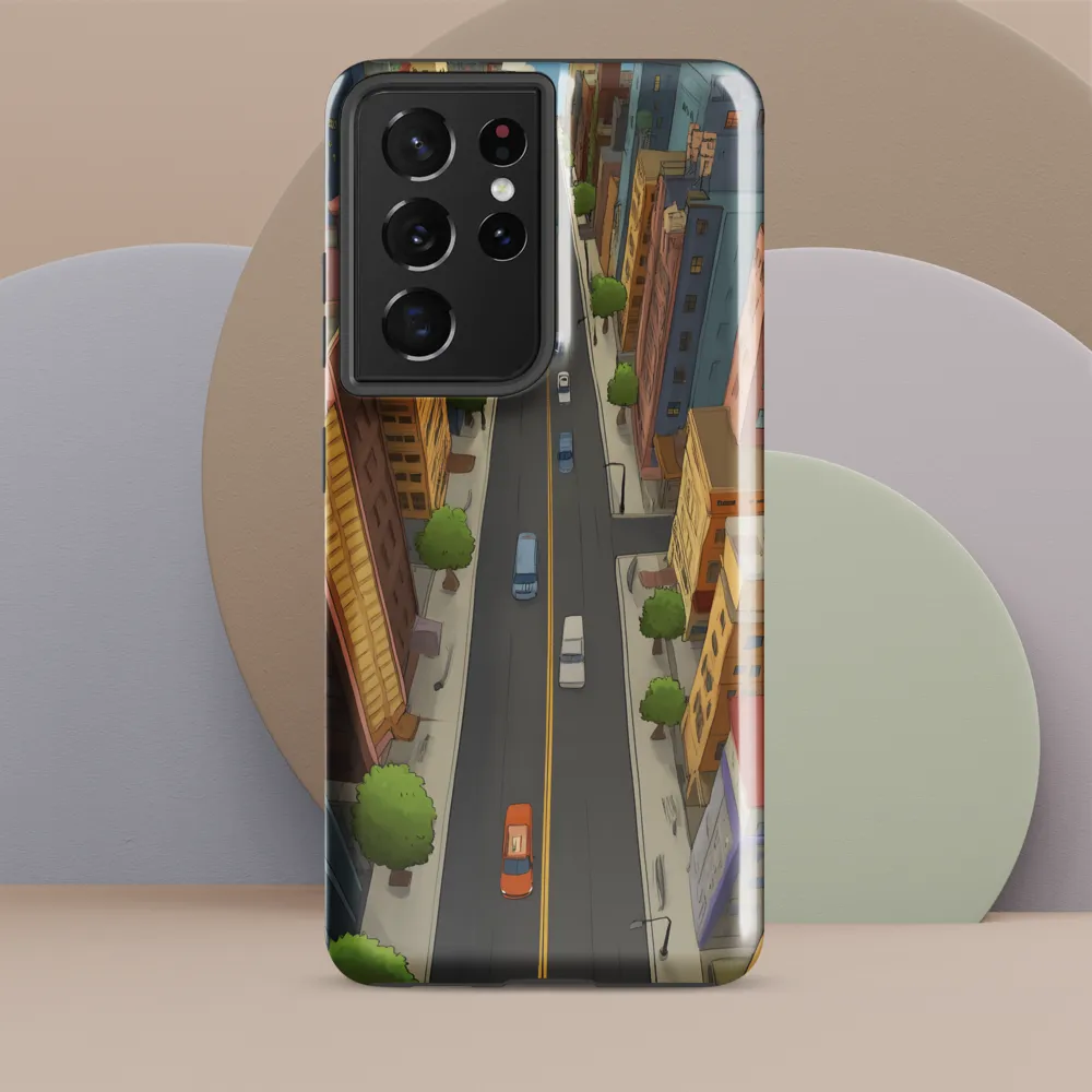 Aerial Whimsy: A Colorful Cityscape