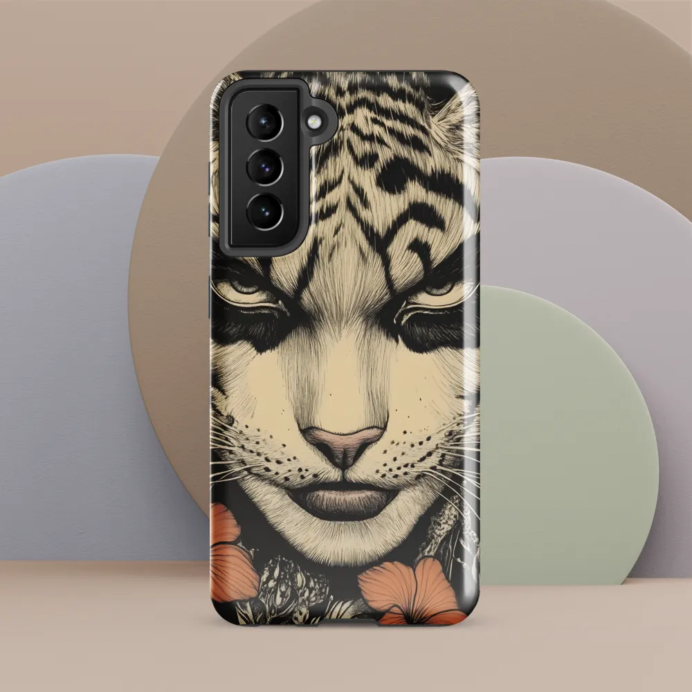 Feline Majesty: The Human-Leopard Connection | Phone Case |  S21 FE | Tough Case | Glossy