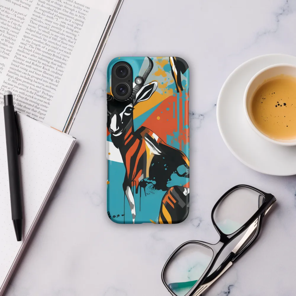 Dynamic Antelope in Vivid Abstract