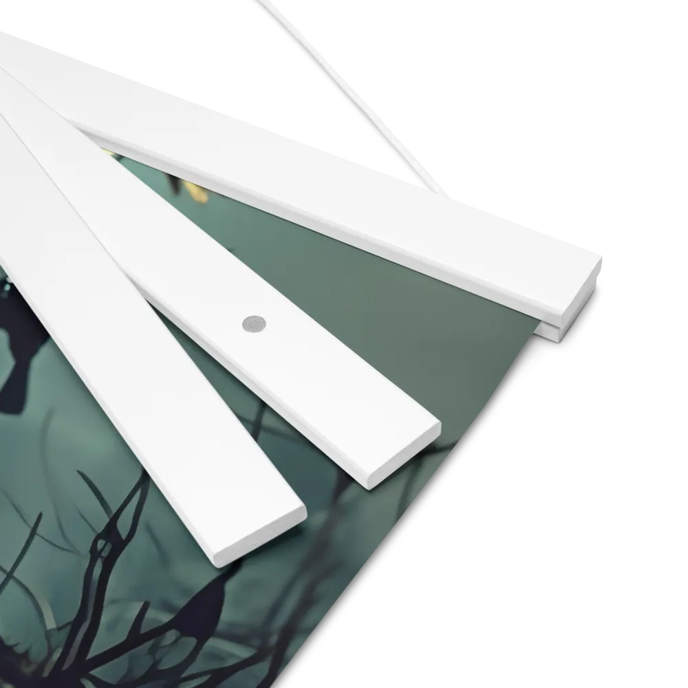 Whispers of the Avian Realm | Poster With White Wood Hanger | 16″×16″