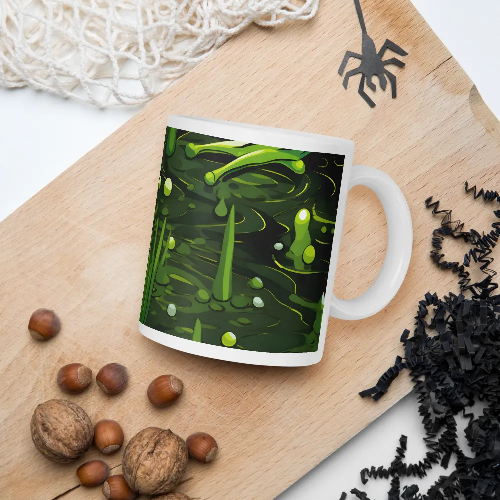 Green Harmony: Life Beneath the Surface | Mugs | Multiple Sizes & Colors