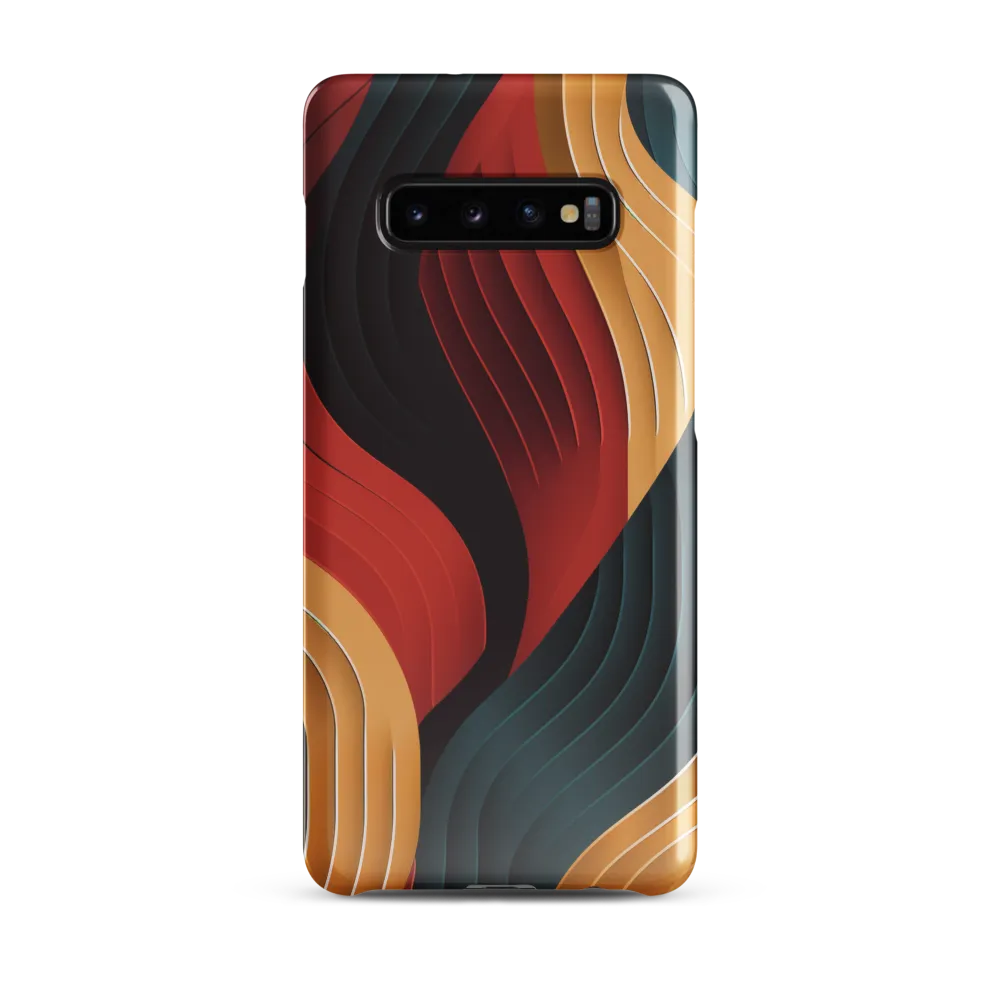 Dynamic Waves of Color | Phone Case |  S10 Plus | Snap Case | Glossy