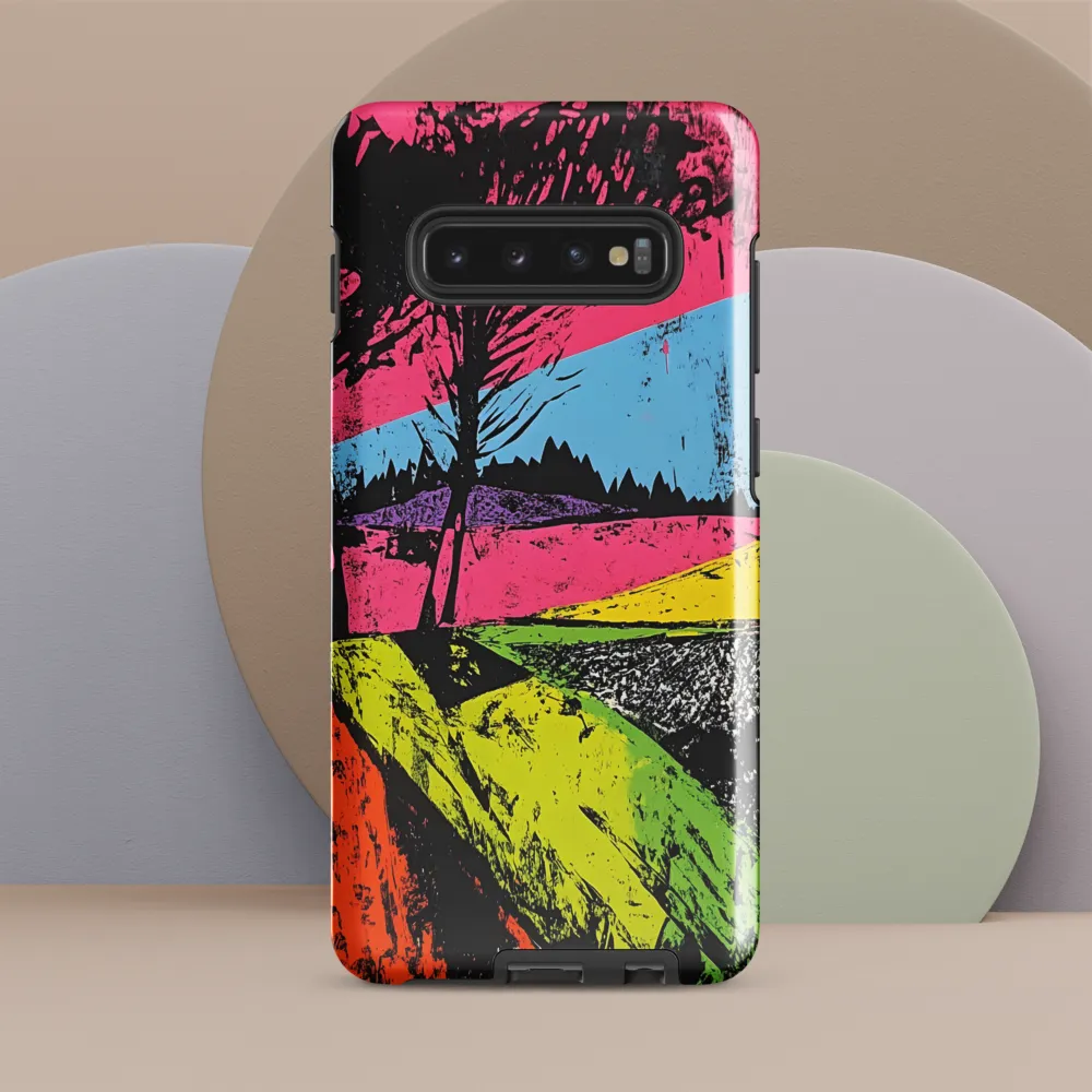 Vibrant Landscapes: An Abstract Interpretation | Phone Case |  S10 Plus | Tough Case | Glossy