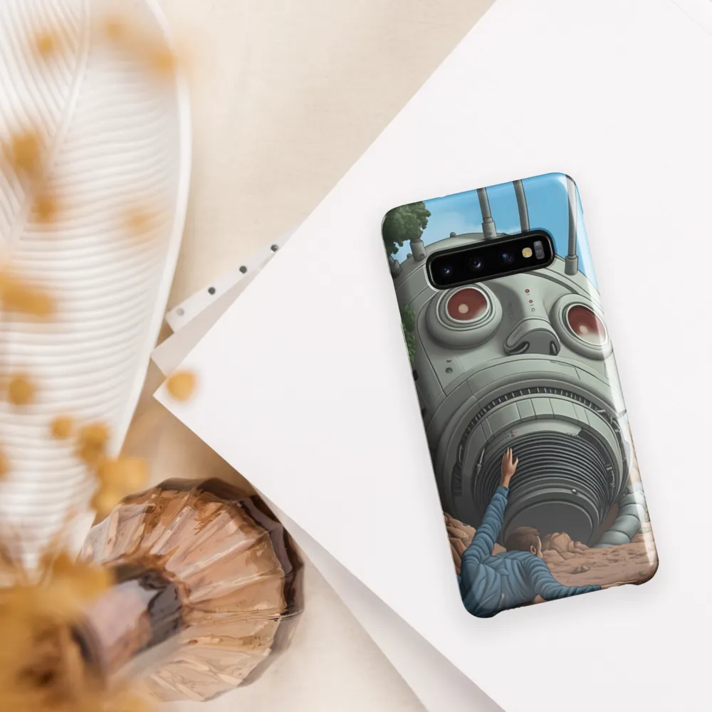 The Descent into Technological Abyss | Phone Case |  S10 | Snap Case | Glossy