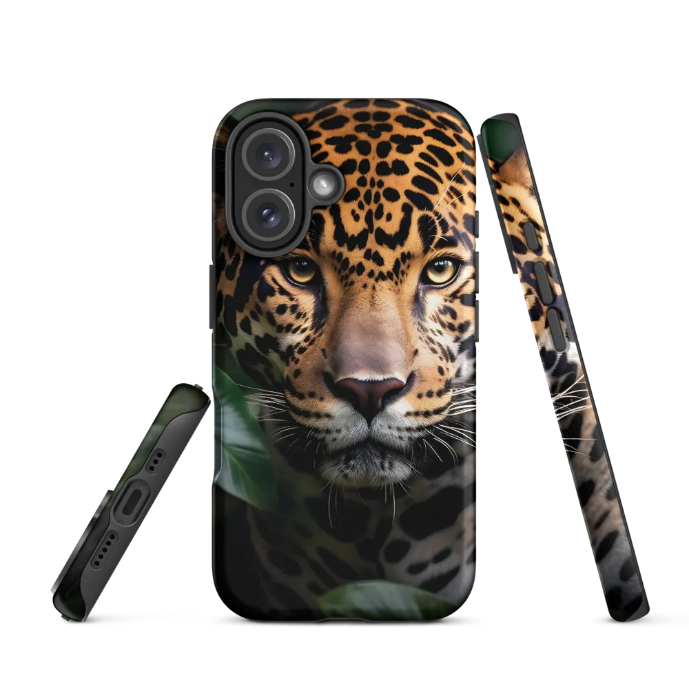 The Intensity of Nature: A Jaguar’s Gaze | Phone Case |  16 | Tough Case | Matte