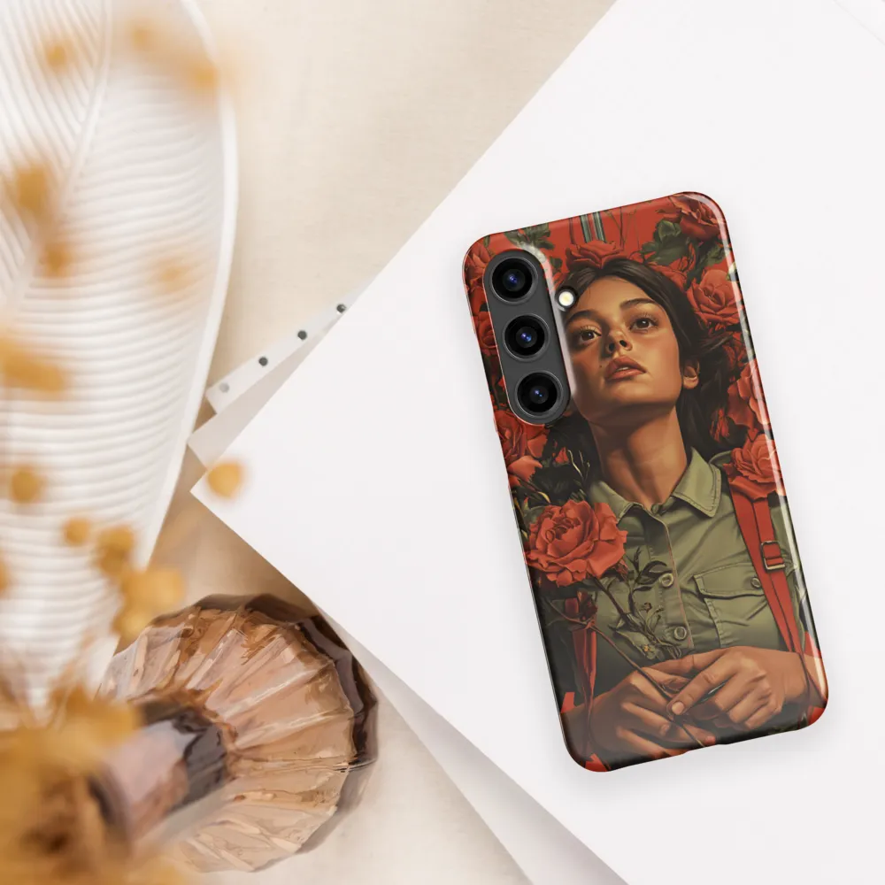 Harmony and Strength: A Portrait Among Roses