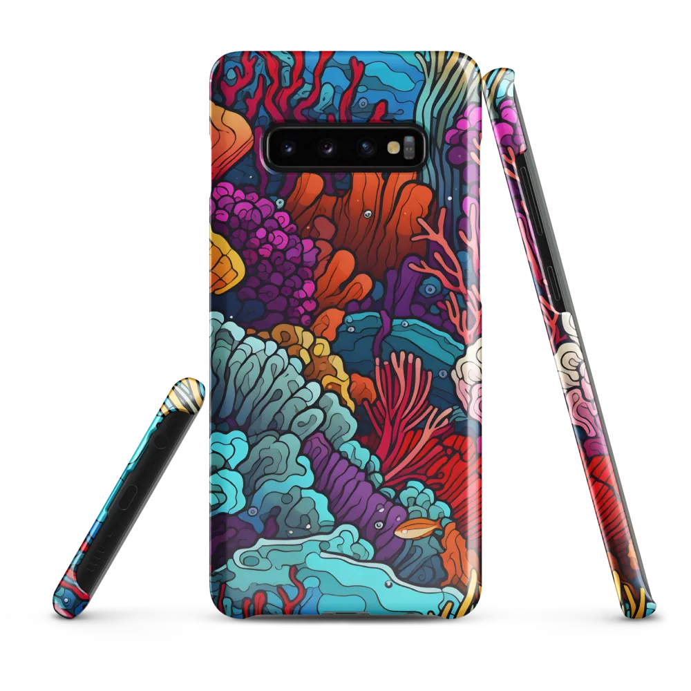 Vibrant Underwater Symphony | Phone Case |  S10 Plus | Snap Case | Glossy