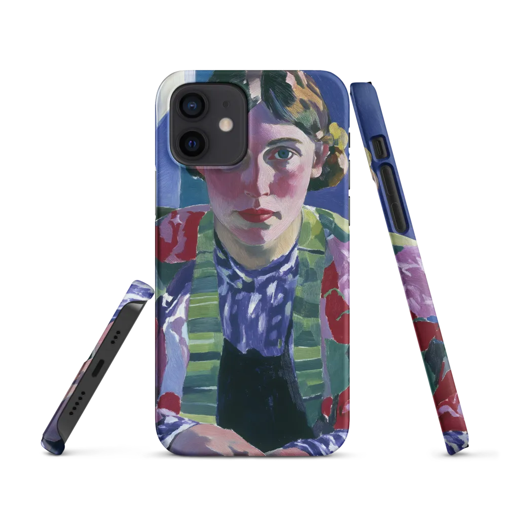 Vibrant Gaze: A Modernist Portrait