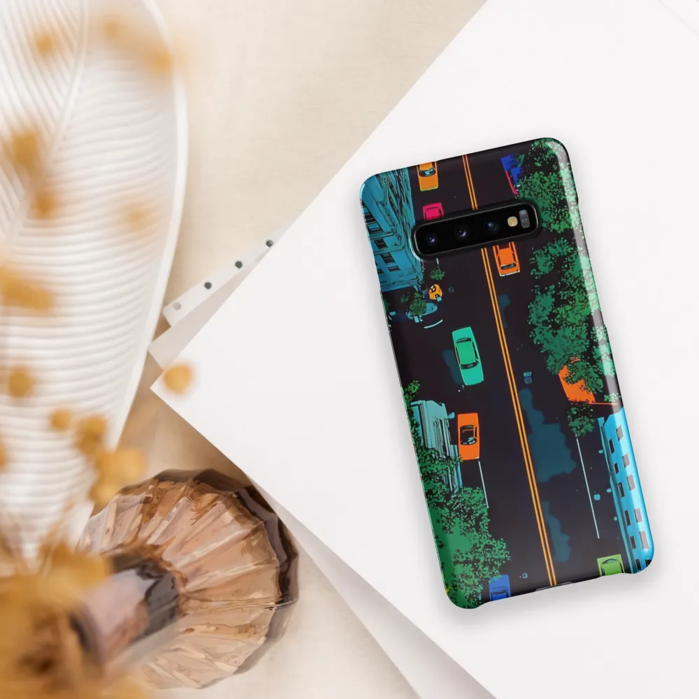 Urban Pulse: A Colorful Intersection | Phone Case |  S10 Plus | Snap Case | Glossy