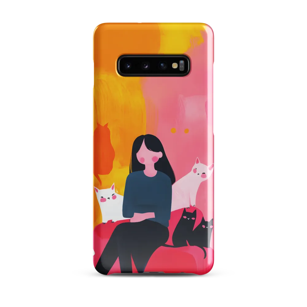 Whimsy in Feline Company | Phone Case |  S10 Plus | Snap Case | Glossy