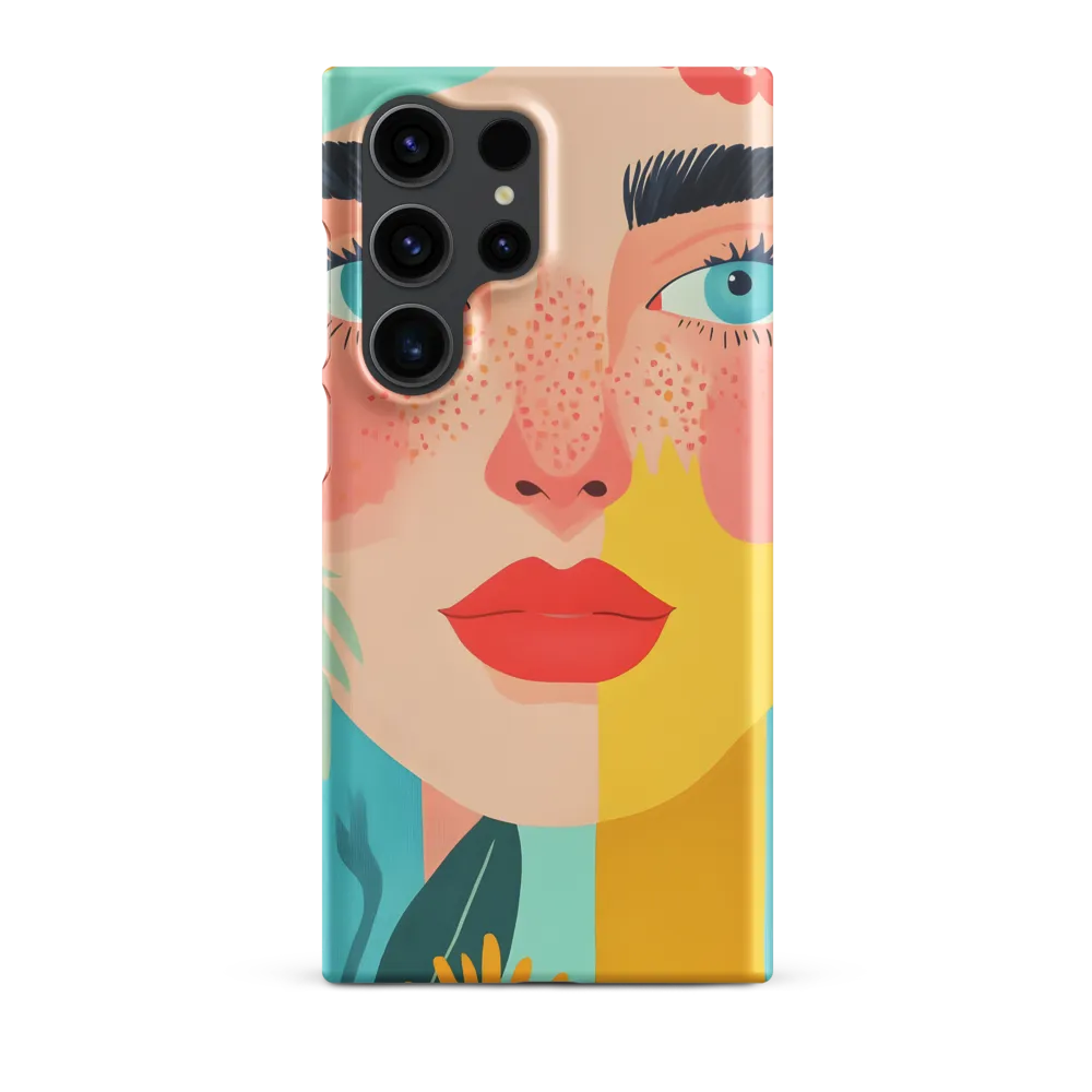 Floral Serenity: A Modern Portrait