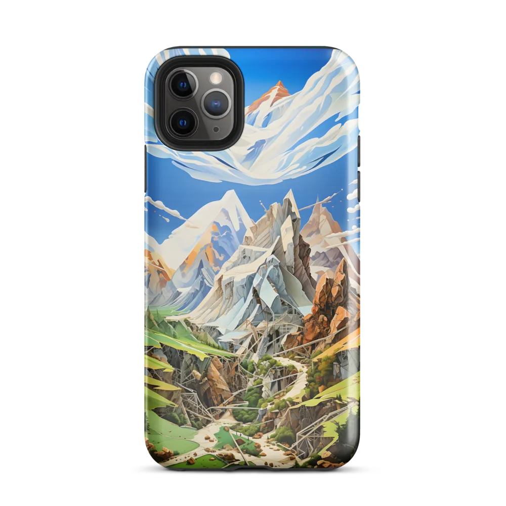 Geometric Symphony of Nature | Phone Case |  11 Pro Max | Tough Case | Glossy