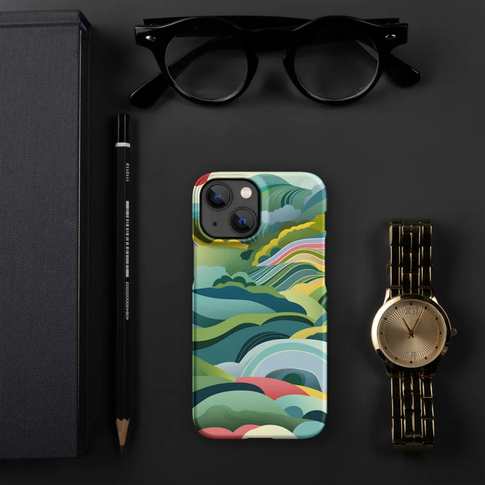 Waves of Serenity | Phone Case |  13 Mini | Snap Case | Matte