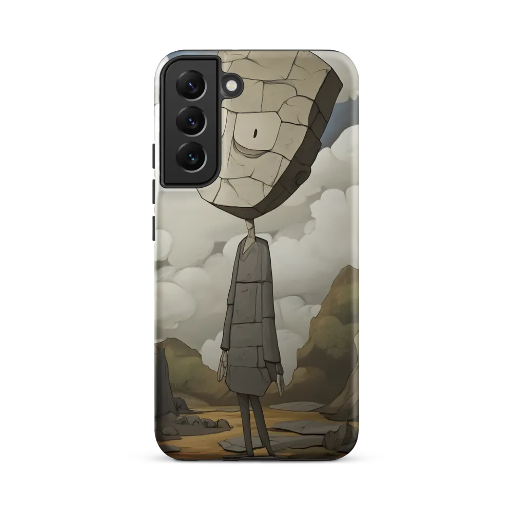 Whimsical Stone Figure in a Rocky Landscape | Phone Case |  S22 Plus | Tough Case | Matte