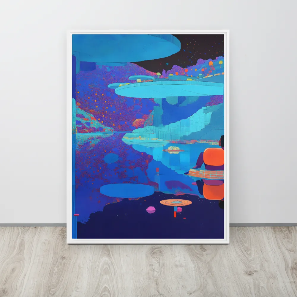 Reflections of Serenity | Canvas with White Frame | 24″×32″