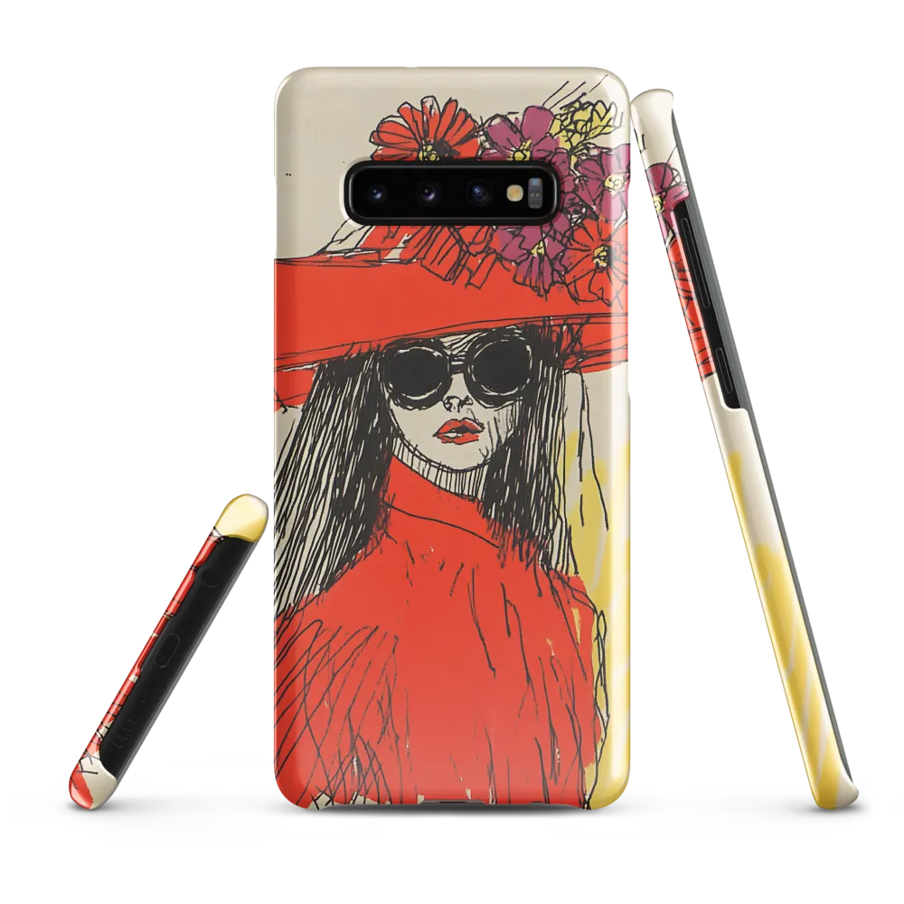 Floral Elegance: A Bold Fashion Statement | Phone Case |  S10 Plus | Snap Case | Glossy