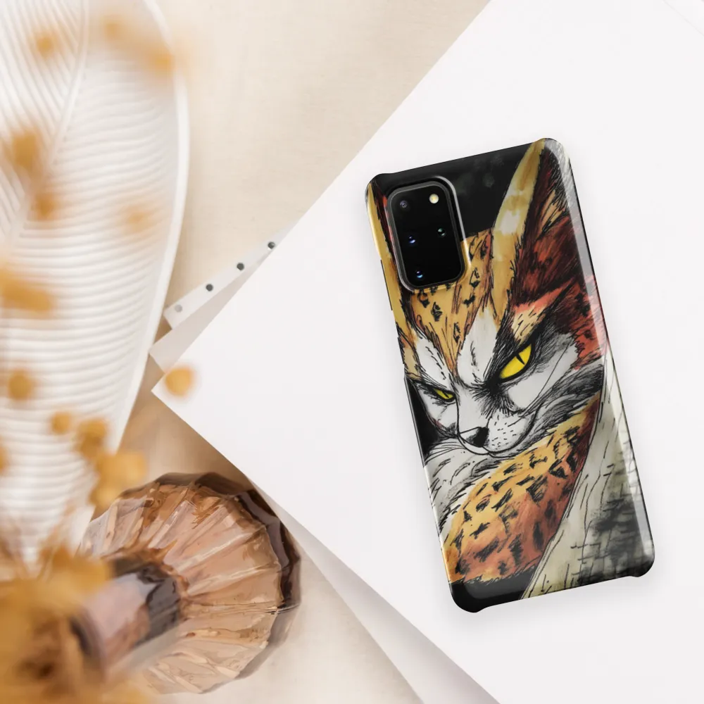 Fierce Gaze of the Wild Cat | Phone Case |  S20 Plus | Snap Case | Glossy