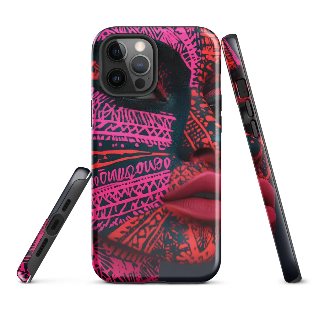 Neon Visage: A Bold Expression of Contemporary Art | Phone Case