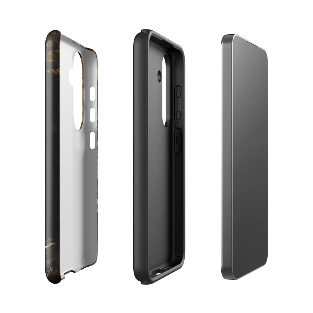 Golden Elegance: A Modern Profile Portrait