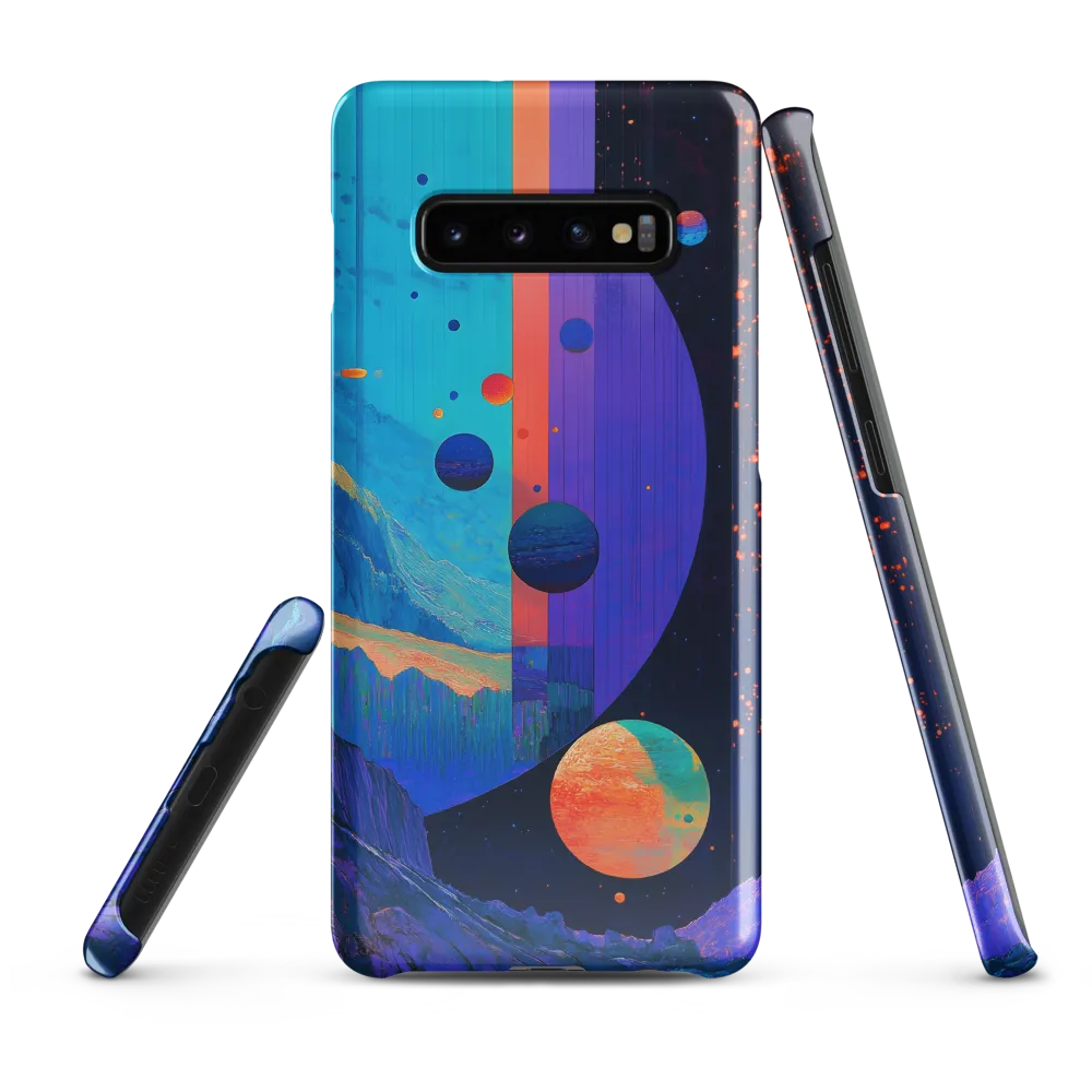 Celestial Harmony: A Surreal Exploration of Space | Phone Case |  S10 Plus | Snap Case | Glossy