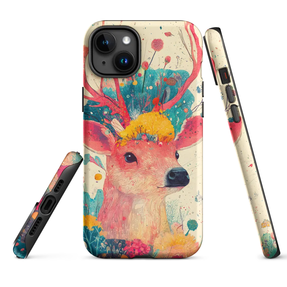 Whimsical Harmony: A Deer in Bloom
