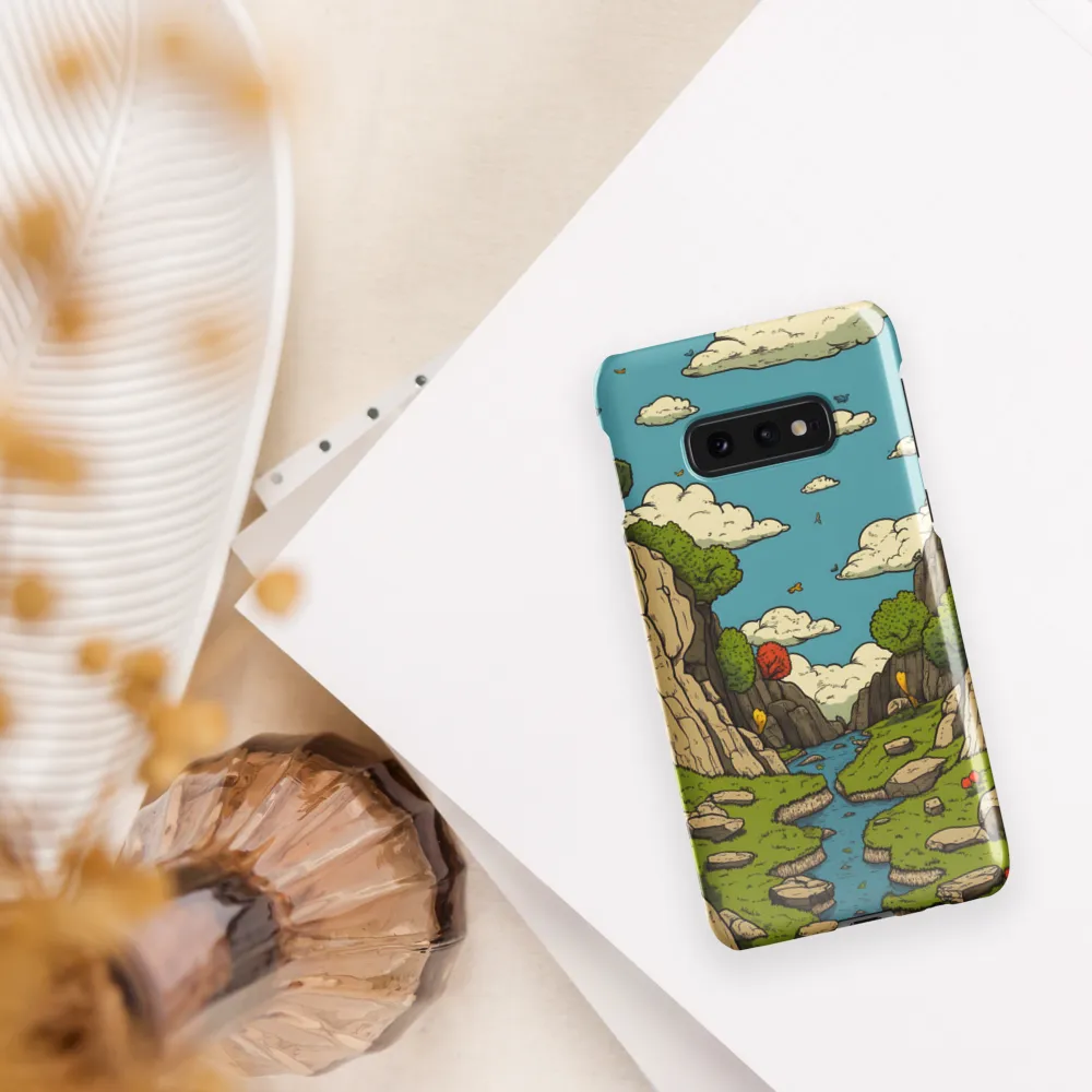 Whimsical Serenity: A Canyon Landscape