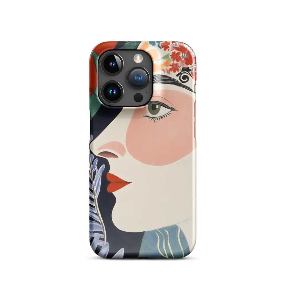 Floral Serenade: A Modern Portrait