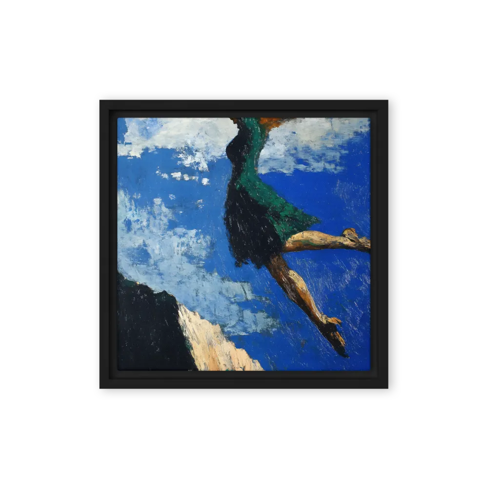 Boundless Ascent | Canvas with Black Frame | 12″×12″