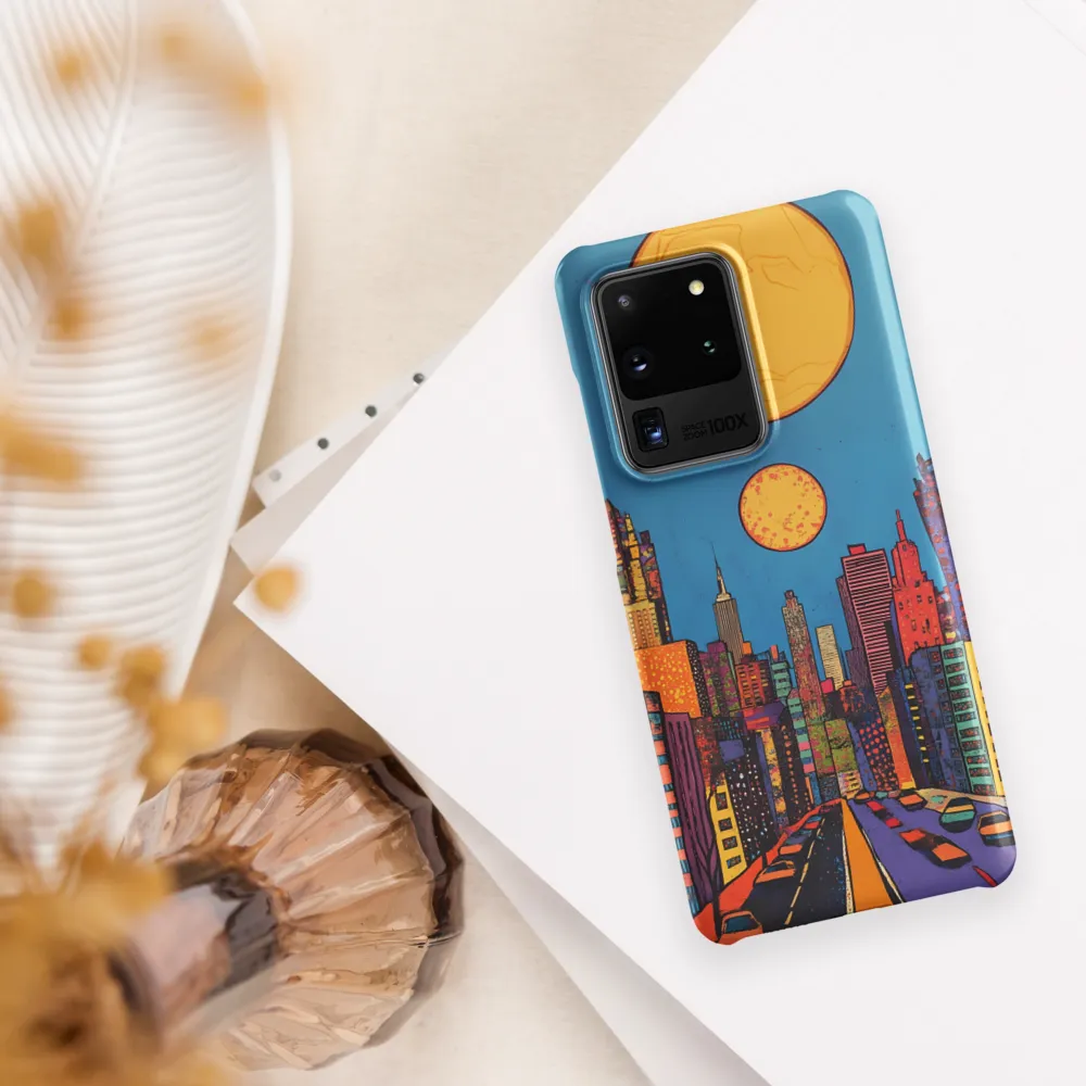 Urban Vibrance: A Pop Art Cityscape | Phone Case |  S20 Ultra | Snap Case | Matte