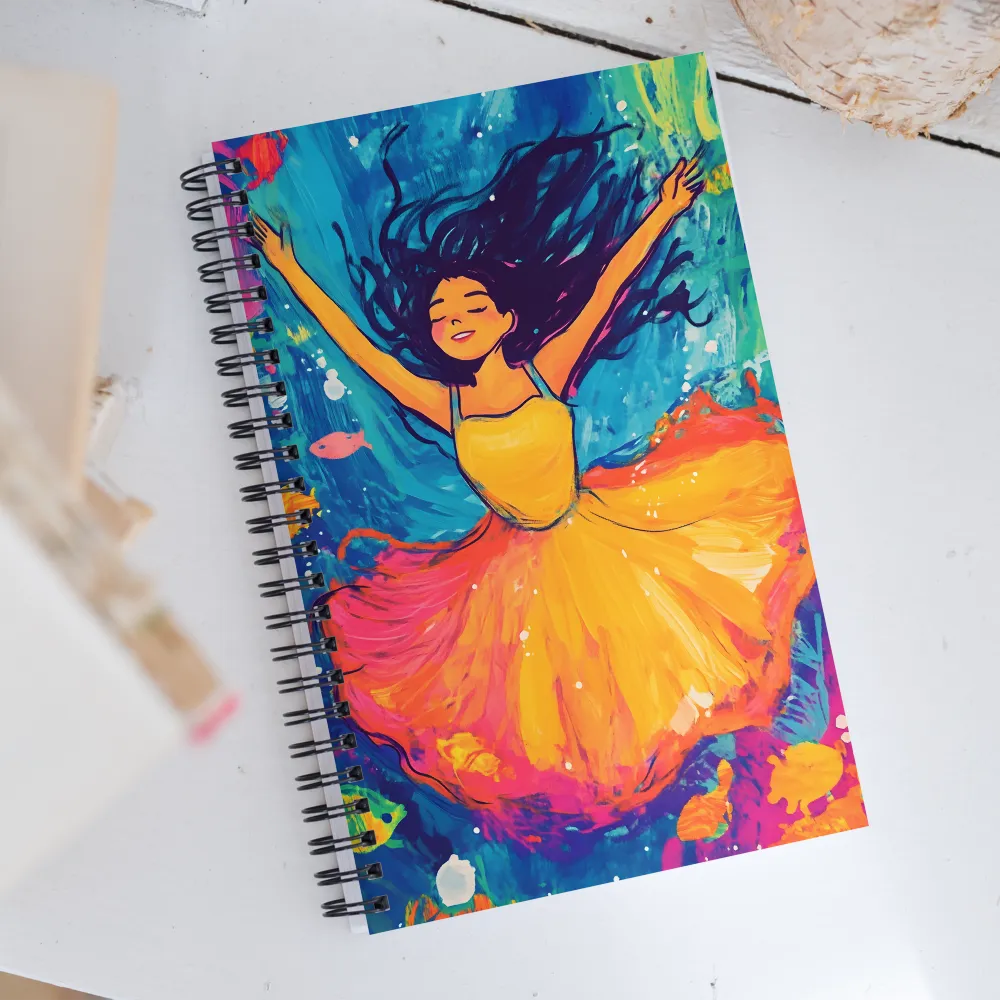 Dancing Through the Waves | Spiral Notebook