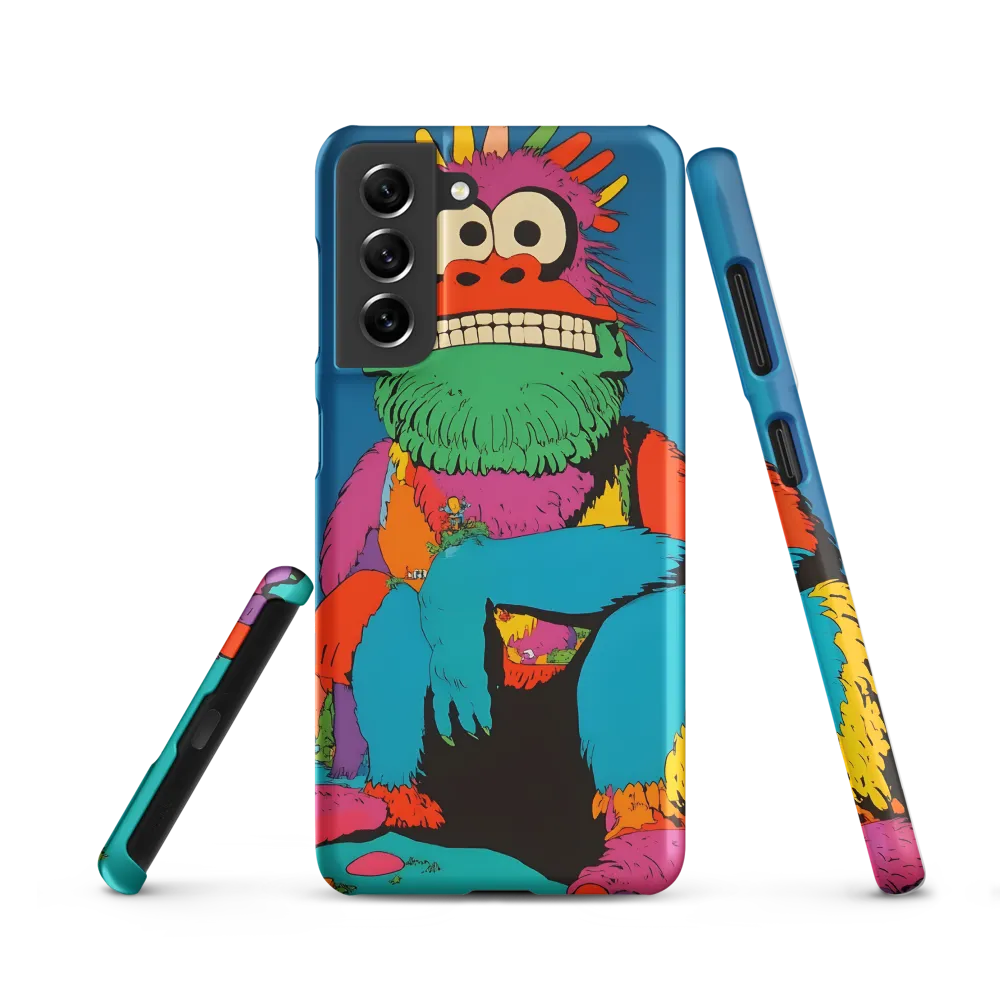 Whimsical Giant: A Playful Monster Encounter | Phone Case |  S21 | Snap Case | Matte