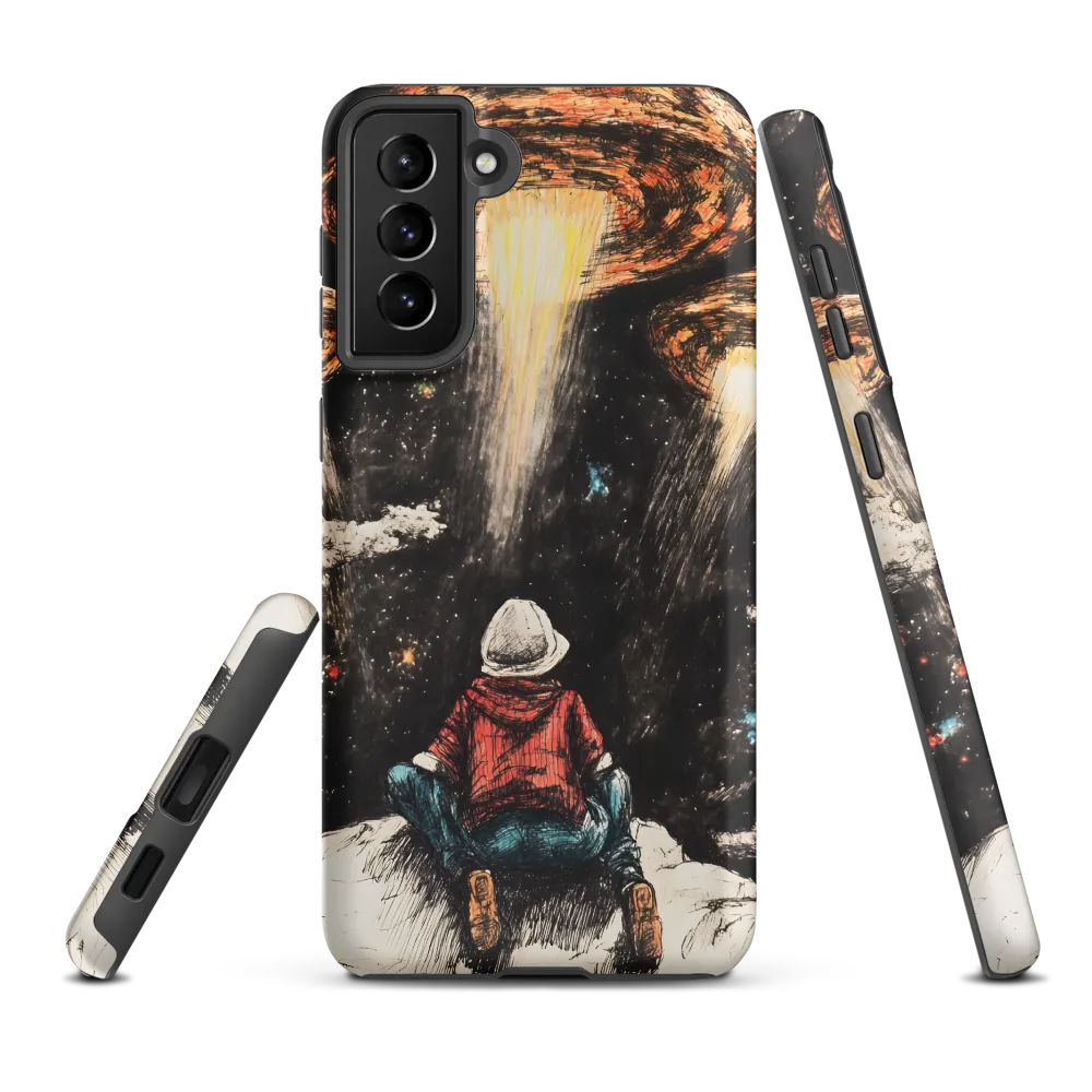 Gazing into the Unknown: A Child's Wonder in Space