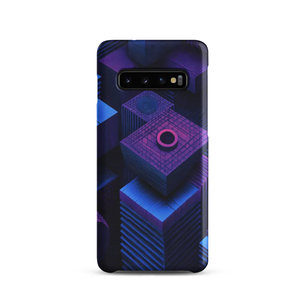 Geometric Dreams in Blue and Purple