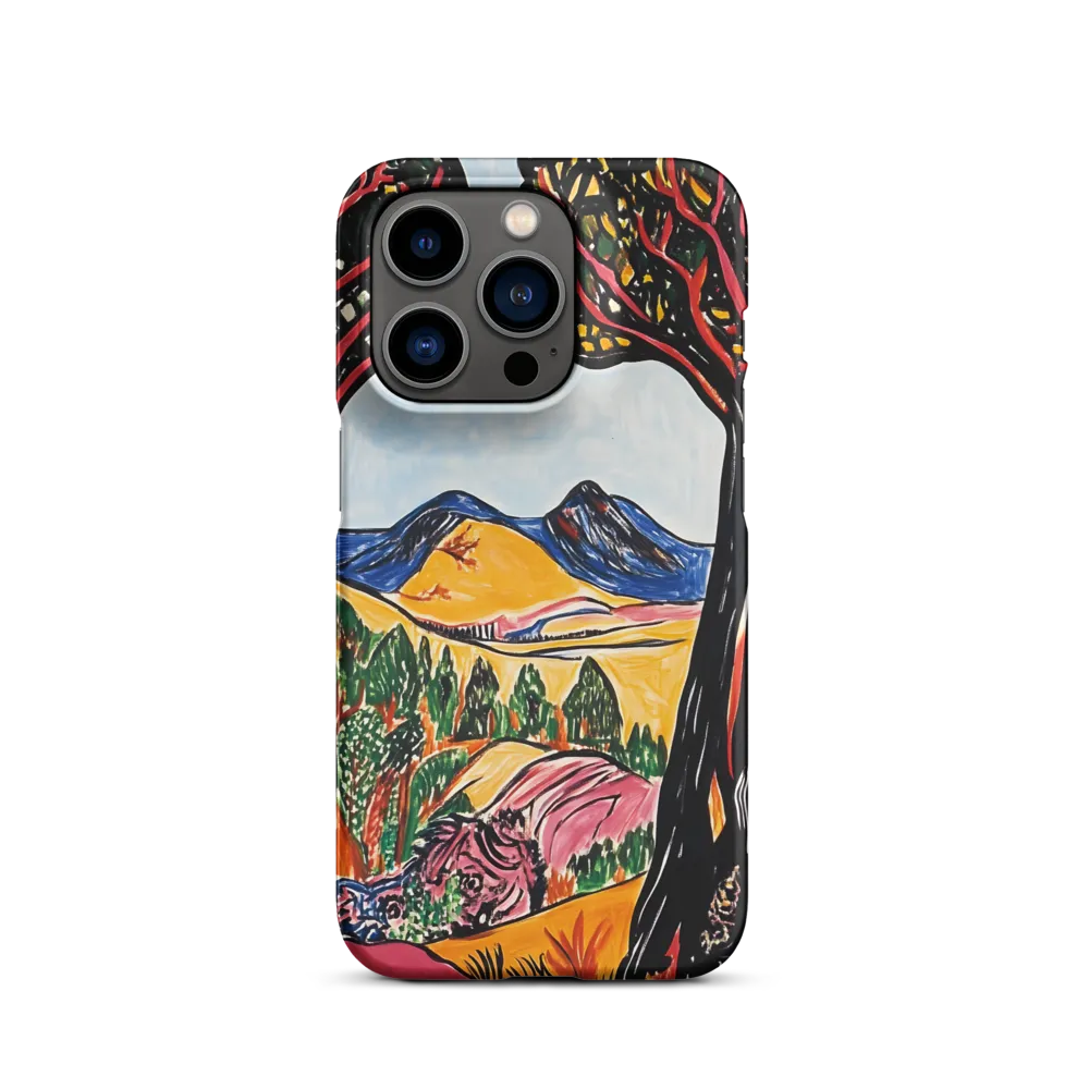 Vibrant Nature's Embrace | Phone Case |  14 Pro | Snap Case | Matte