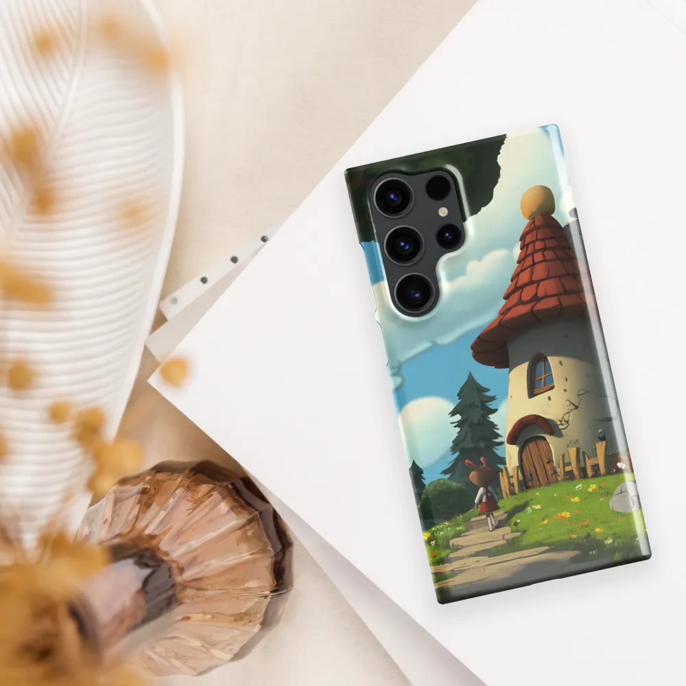 Whimsical Cottage in a Serene Landscape | Phone Case |  S23 Ultra | Snap Case | Glossy