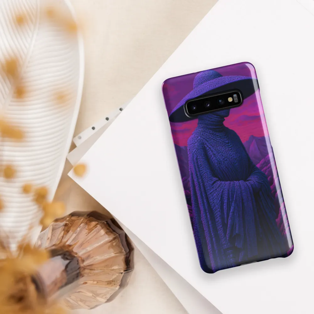 The Enigma of the Cloaked Figure | Phone Case |  S10 Plus | Snap Case | Glossy