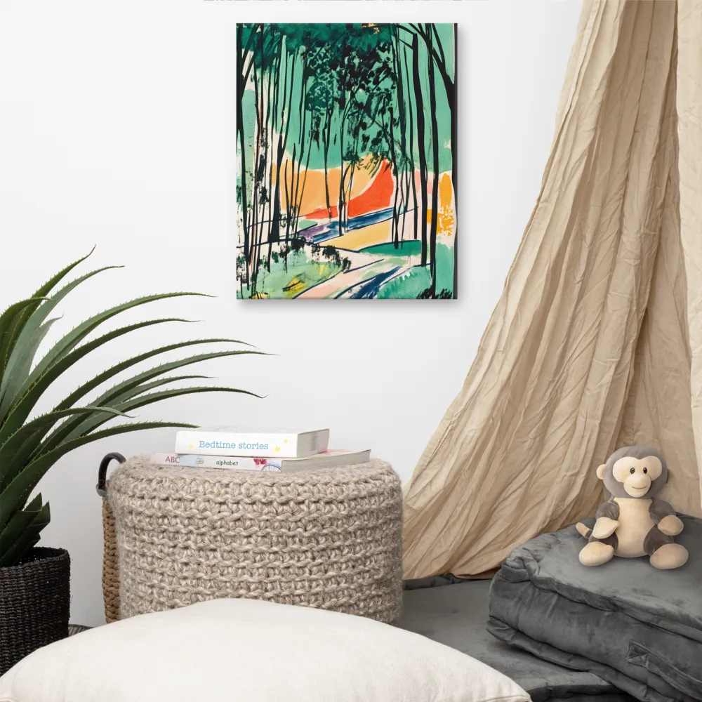 Winding Path Through the Forest | Canvas | 16″×20″