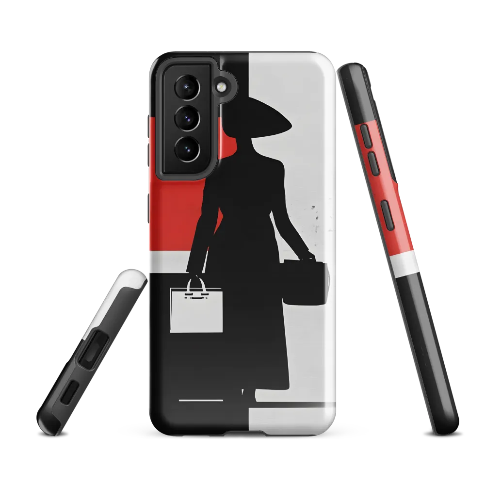 Silhouette of Elegance | Phone Case |  S21 FE | Tough Case | Glossy