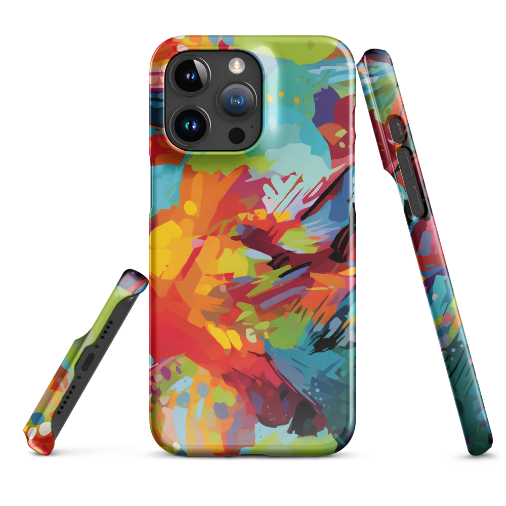 Colorful Lizard: An Abstract Adventure | Phone Case |  15 Pro Max | Snap Case | Glossy