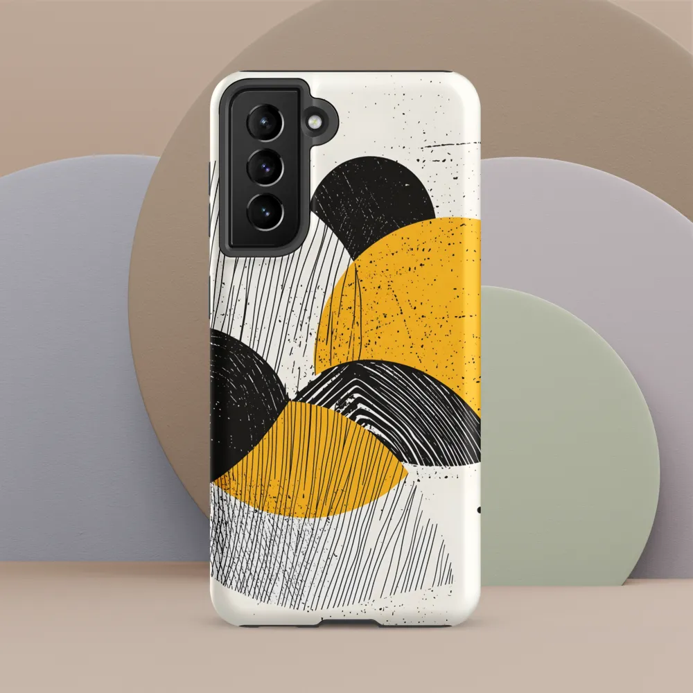 Dynamic Harmony in Black and Yellow