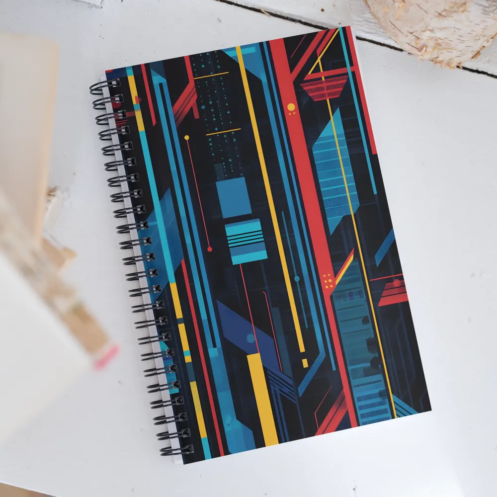 Symphony of Lines | Spiral Notebook