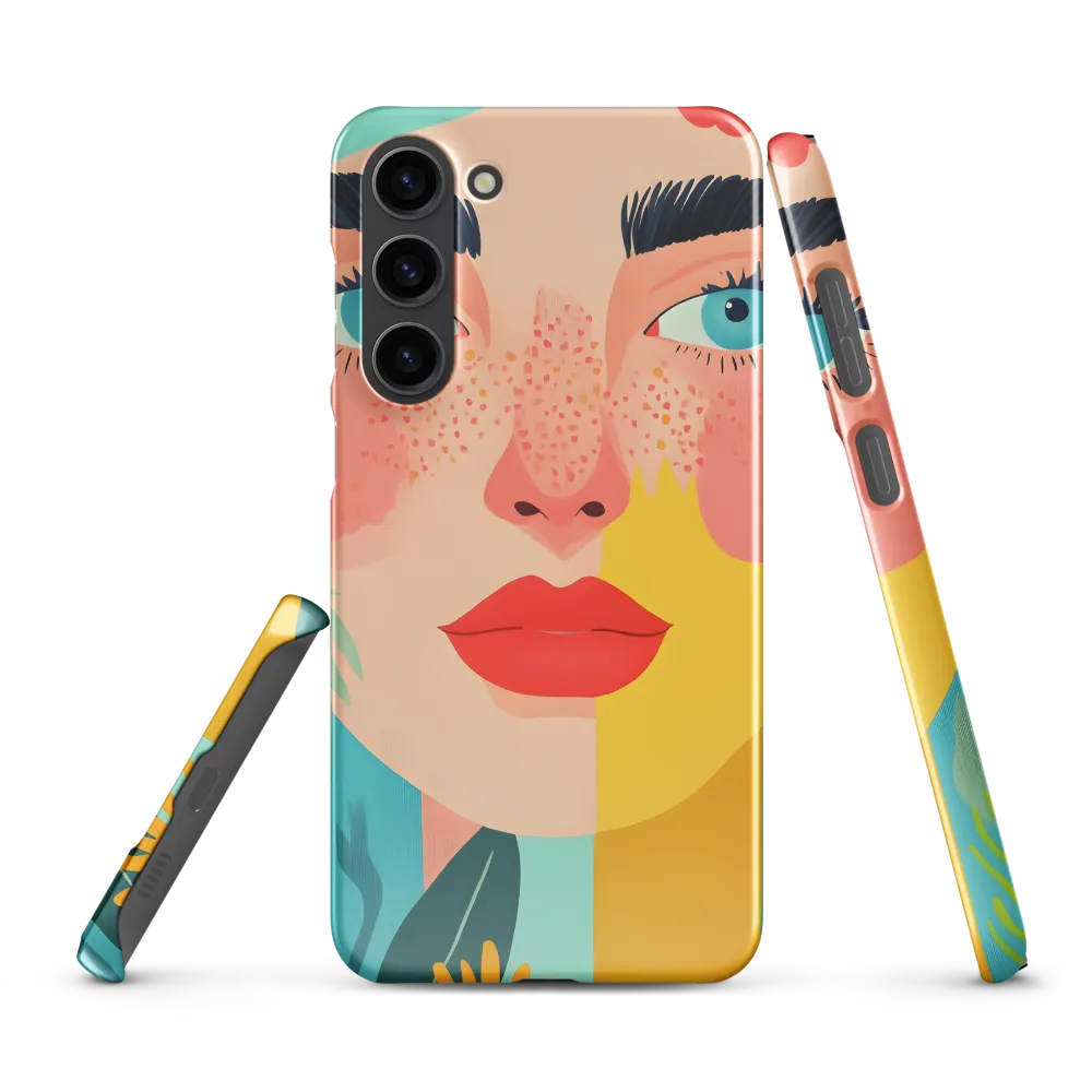 Floral Serenity: A Modern Portrait
