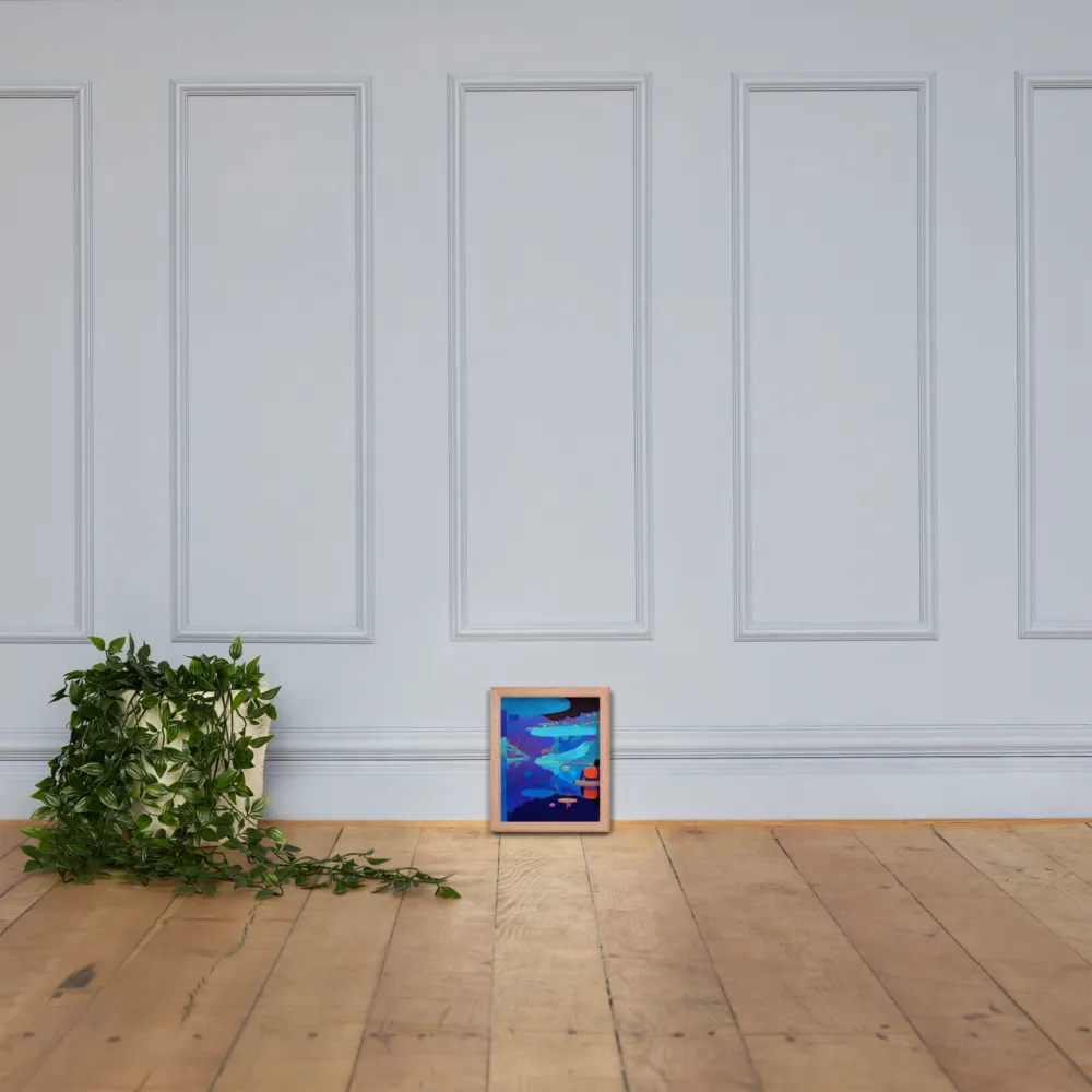 Reflections of Serenity | Poster with Red oak Frame | 8″×10″