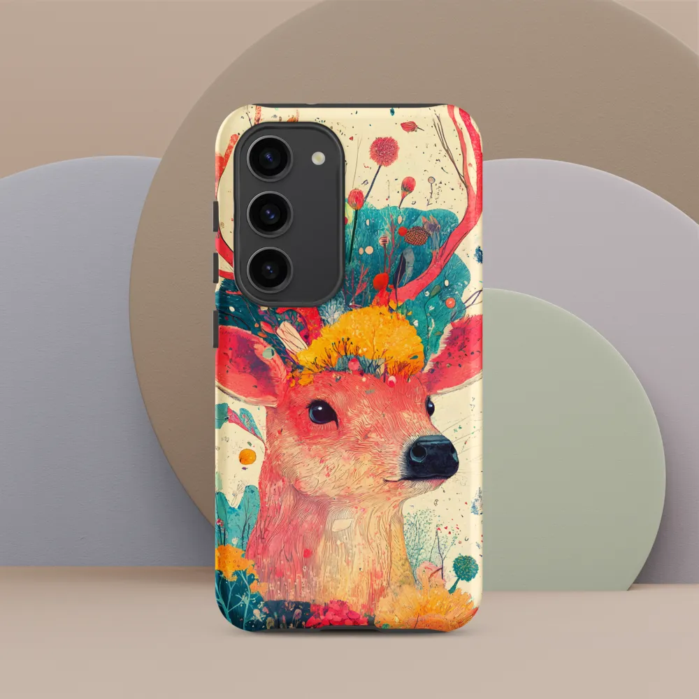 Whimsical Harmony: A Deer in Bloom