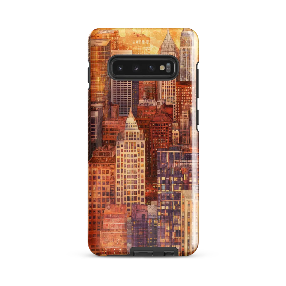 Golden Hour Over the City | Phone Case |  S10 Plus | Tough Case | Glossy